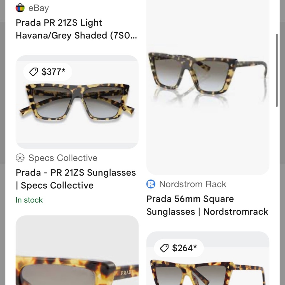 Prada Tortoiseshell Sunglasses - Picture 5 of 5